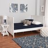 Baxton Studio Ceri Classic and Traditional White Finished Wood Twin Size Daybed 224-12596-ZORO